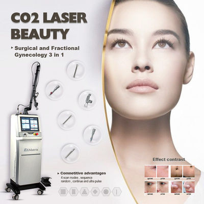 10,6 μM laserowa maszyna frakcyjna Lcd Co2 Zatwierdzenie punktowe 0,1 mm Fda