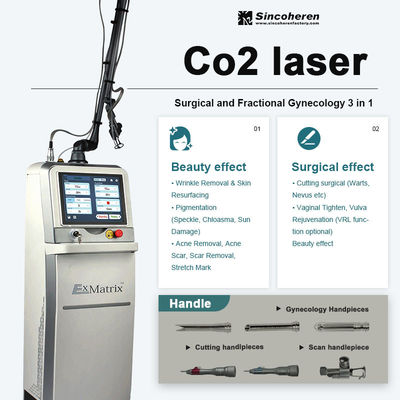 Chłodzenie powietrzem Frakcyjna maszyna laserowa CO2 Usuwanie blizn Usuwanie rozstępów